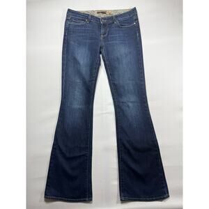 Paige Laurel Canyon Women's Low Rise Flare Blue Denim Jeans - Size 29 (32x33)